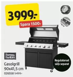 Gasolgrill 90x41,5 cm 026558