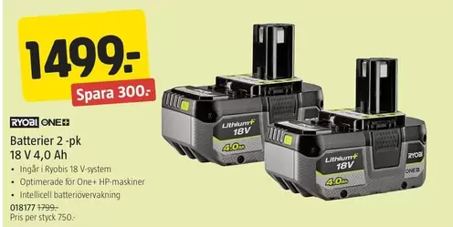 Batterier 2-pk