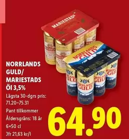 mariestads - Norrlands Guld/Mariestads Öl 3,5%
