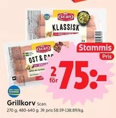 Scan - Grillkorv Klassisk