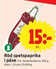 Röd spetspaprika