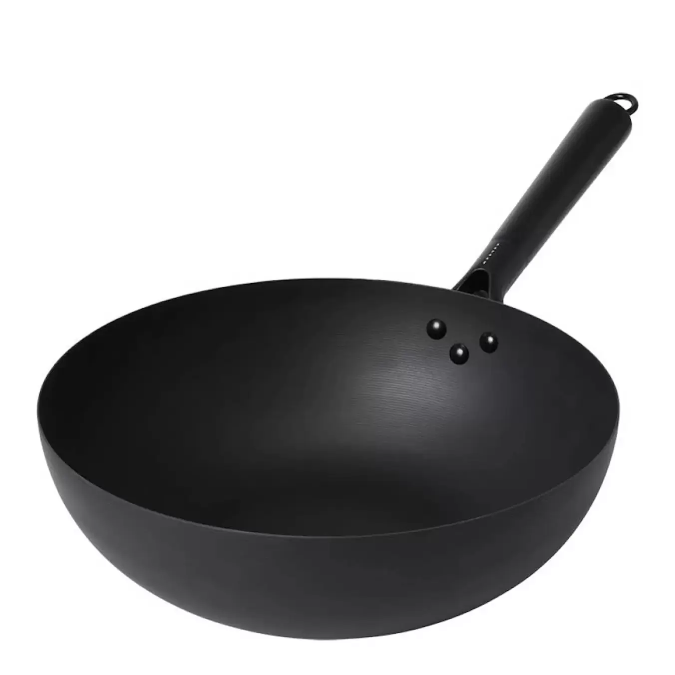 Wokpanna kolstål 32 cm svart