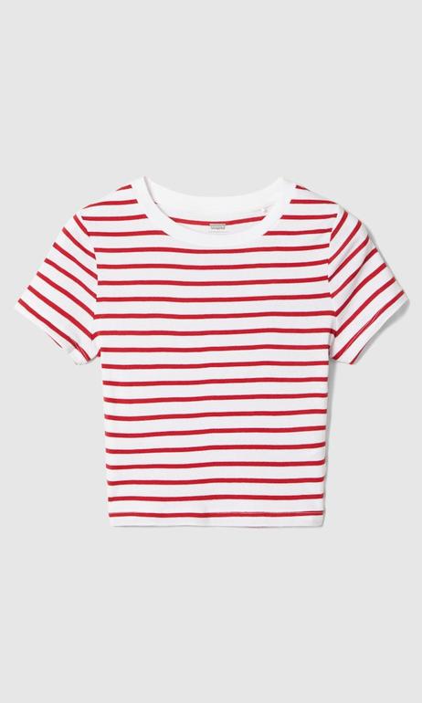 Essential Sporty Randig T-Shirt