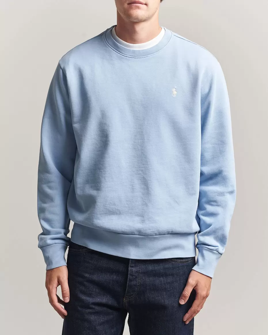 Loopback Terry Sweatshirt Chambray Blue