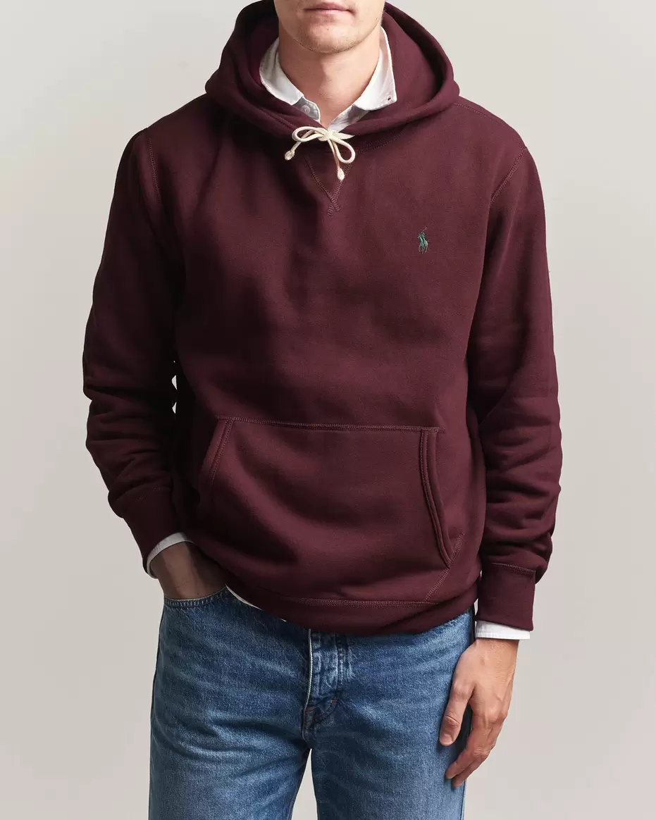 RL Fleece Hoodie Classic Wine