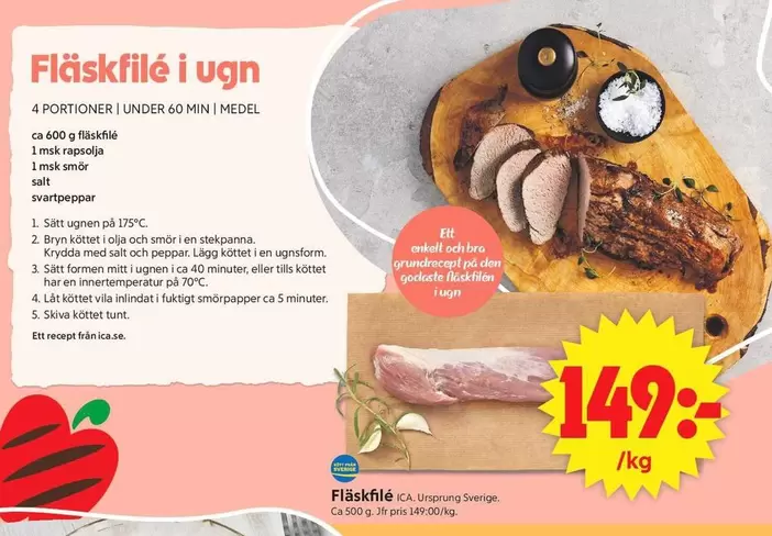 Vila - Fläskfilé i ugn