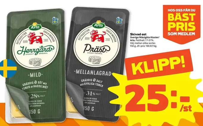 Arla - Herrgård & Präst Ost