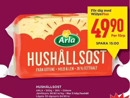 Arla - HUSHÅLLSOST