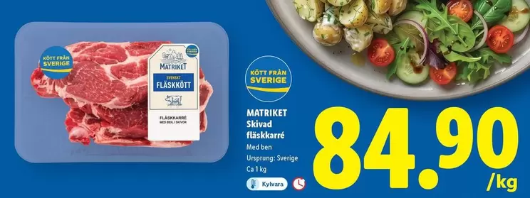 Skivad fläskkarré