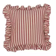 Kuddfodral - SVEA - Röd Randig - 45 X 45 CM