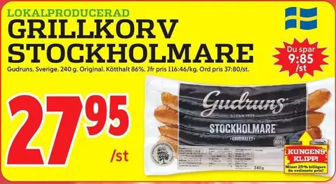 GRILLKORV STOCKHOLMARE