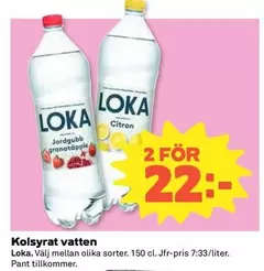 Loka - Kolsyrat vatten