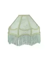 Lampskärm - Frans - Grön - Ø30 x 18 cm