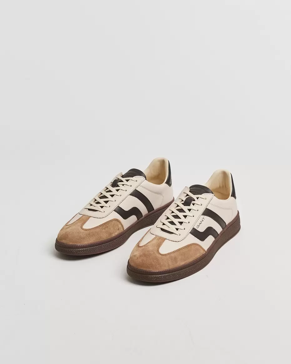 Cuzmo Leather/Suede Sneaker Beige/Brown