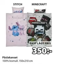 Stitch eller Minecraft påslakanset
