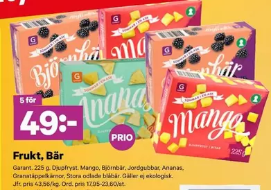 Garant - Frukt, Bär