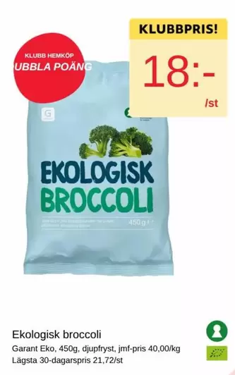 EKO - Ekologisk broccoli