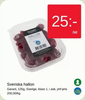 Garant - Svenska hallon