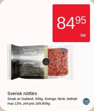 Svensk nötfärs