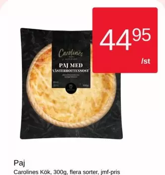 Carolines kök - Paj med västerbottensost