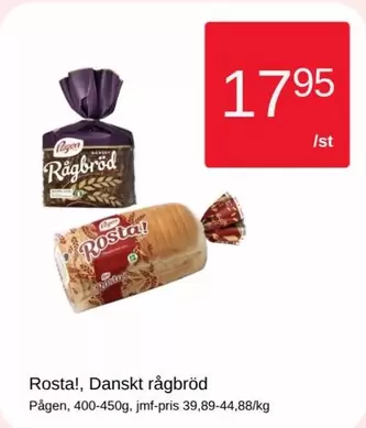 Pågen - Rostal; Dansk rågbrød