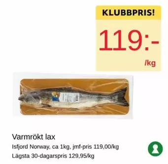 Varmrökt lax