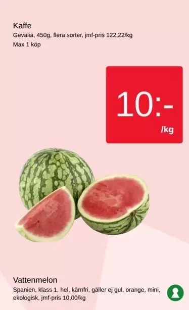 gevalia - Vattenmelon