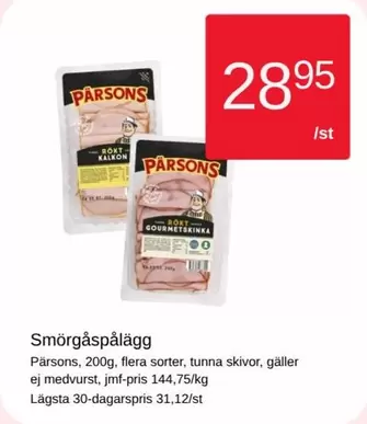Pärsons - Smörgåspålägg