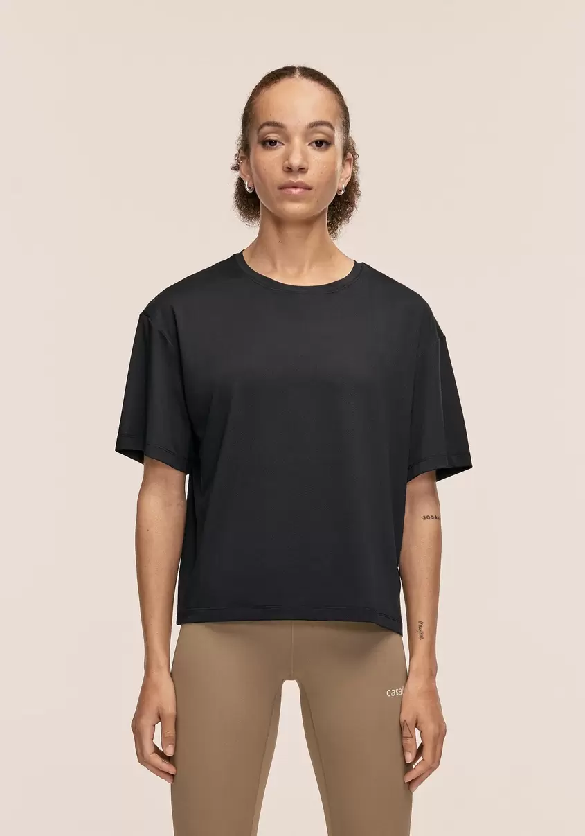Laser Mesh Tee - Black