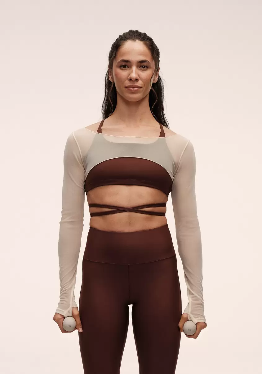 Delicate Studio Mesh Top - Cream