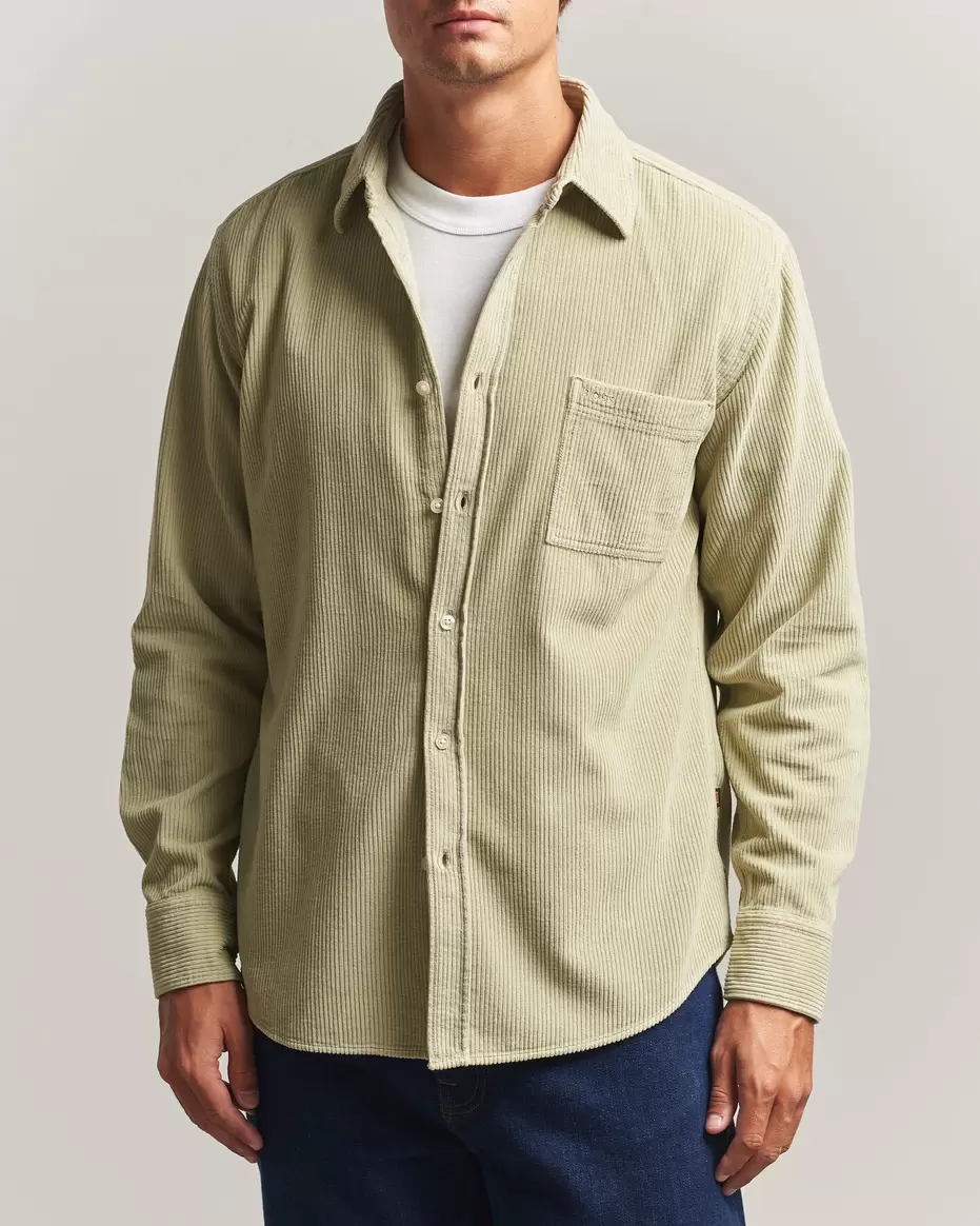 Relegant Corduroy Shirt Open Green