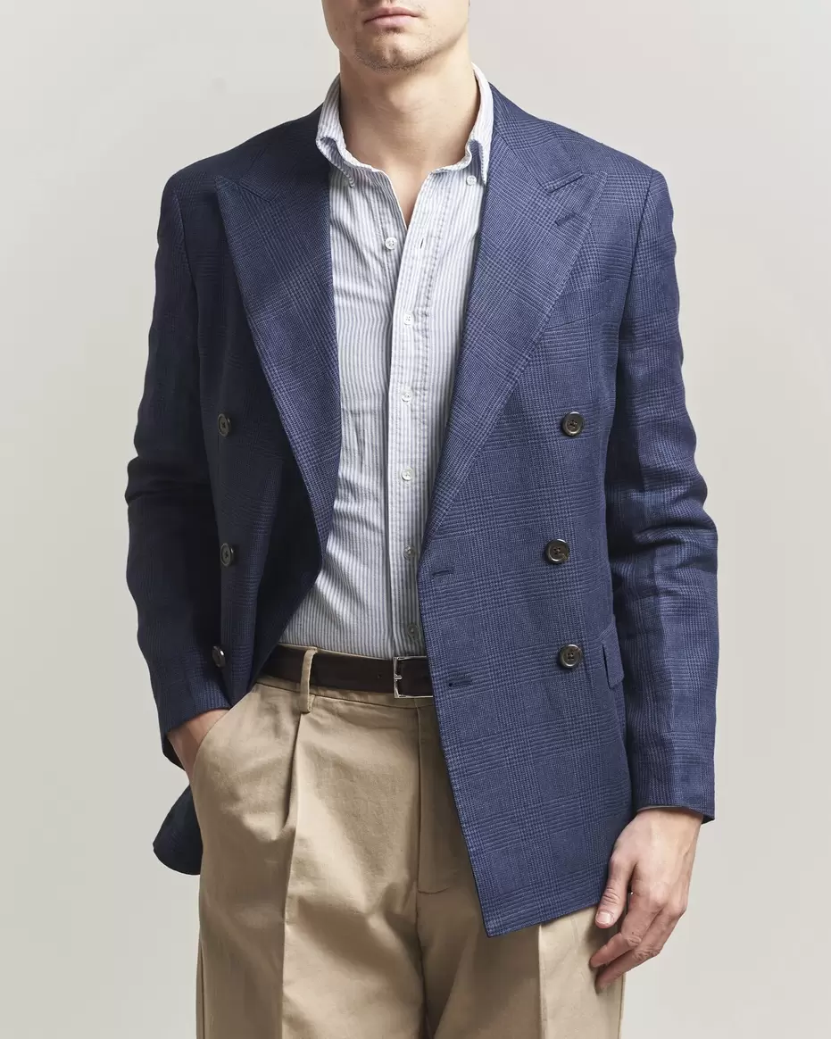 Mini Glenplaid DB Blazer Spring Navy