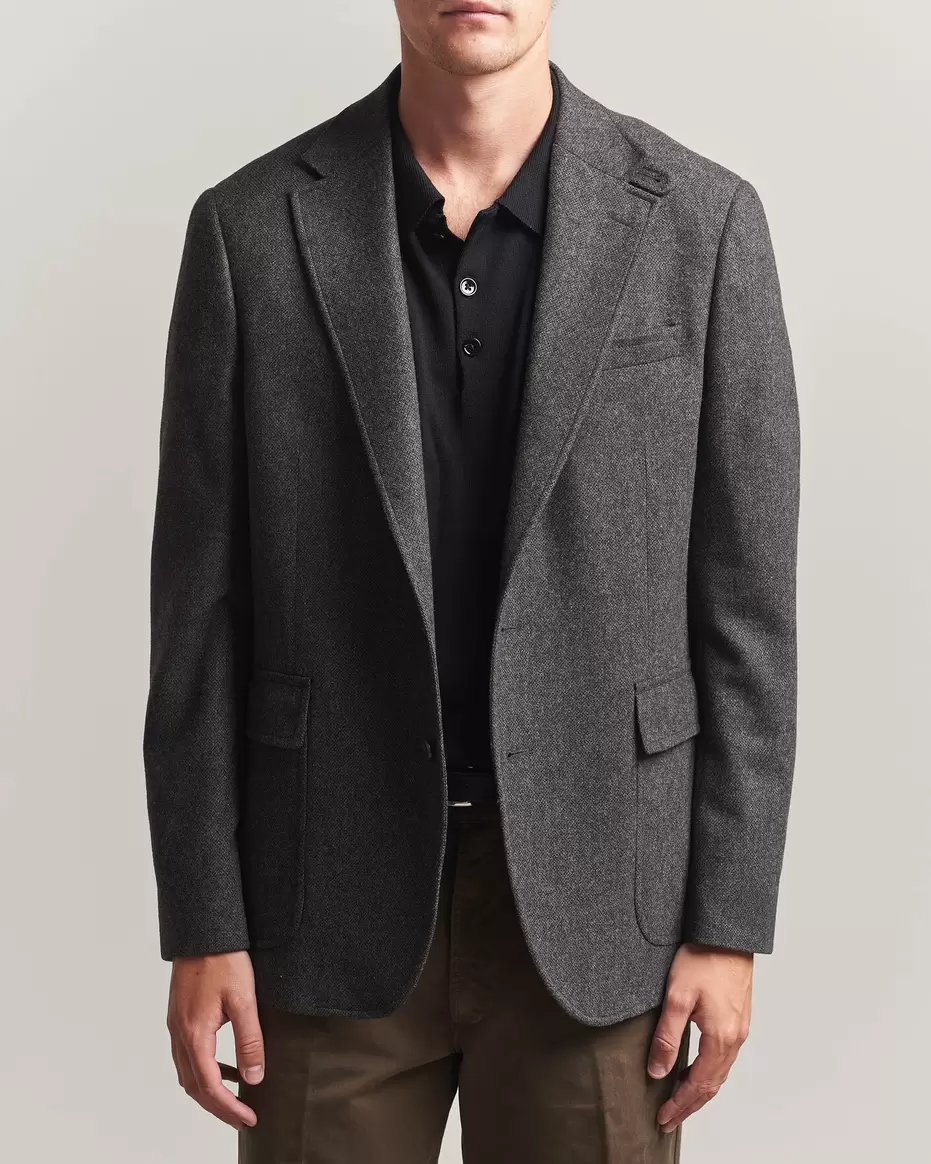 Tonal Broken Twill Sportcoat Charcoal