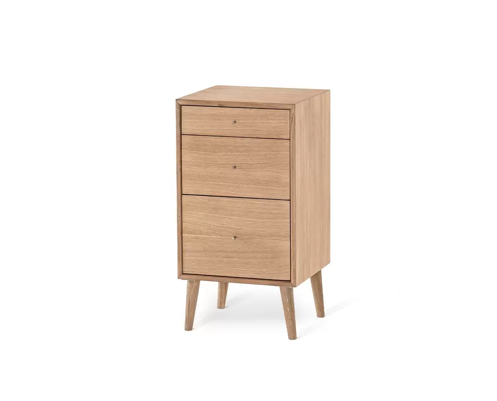 Scandi Byrå | 3 lådor | Oljad ek