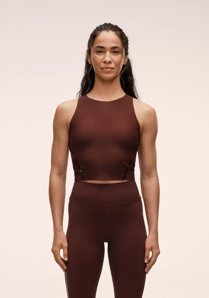 Sculpture Top - Dark Brown