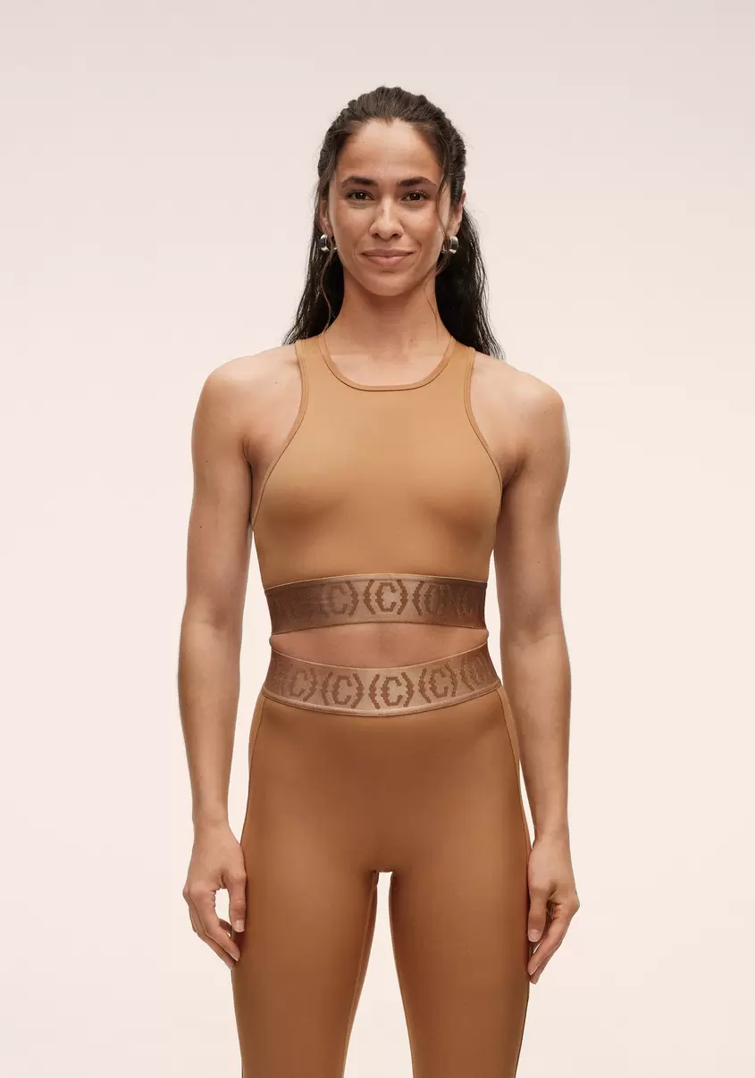 Logo Elastic Top - Golden Brown