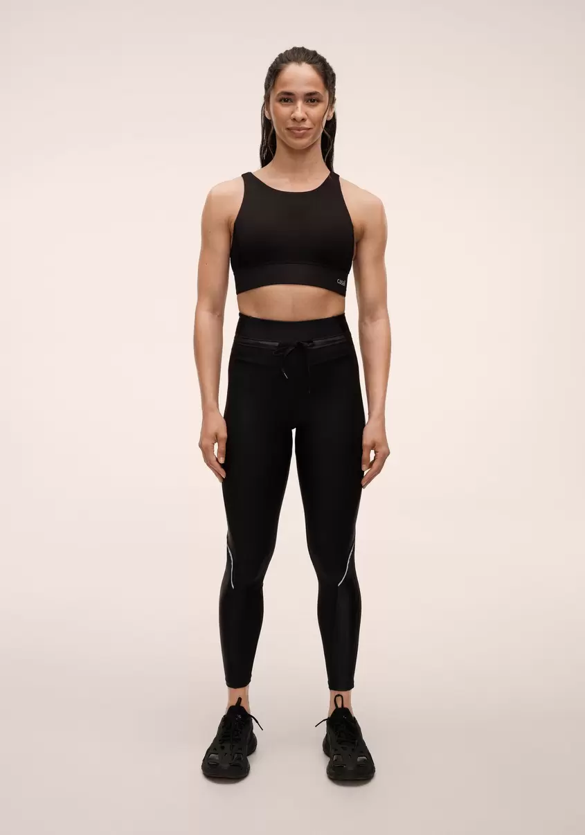 Shiny Matte Tights - Black