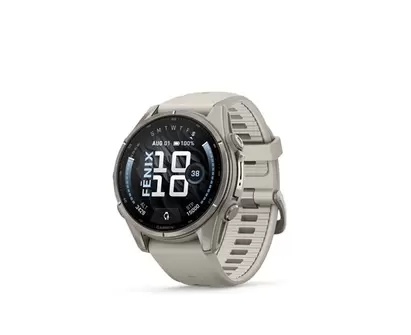 Träningsklocka Garmin fenix 9 – 43mm Titanium/Fog Gray