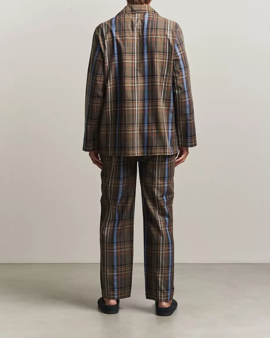 Pyjamas Set Olive Brown Multi