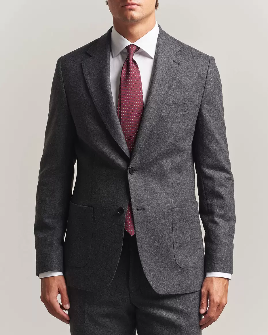 Flannel Suit Blazer Grey