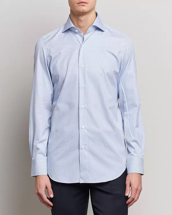 Milano Slim Fit Classic Shirt Blue