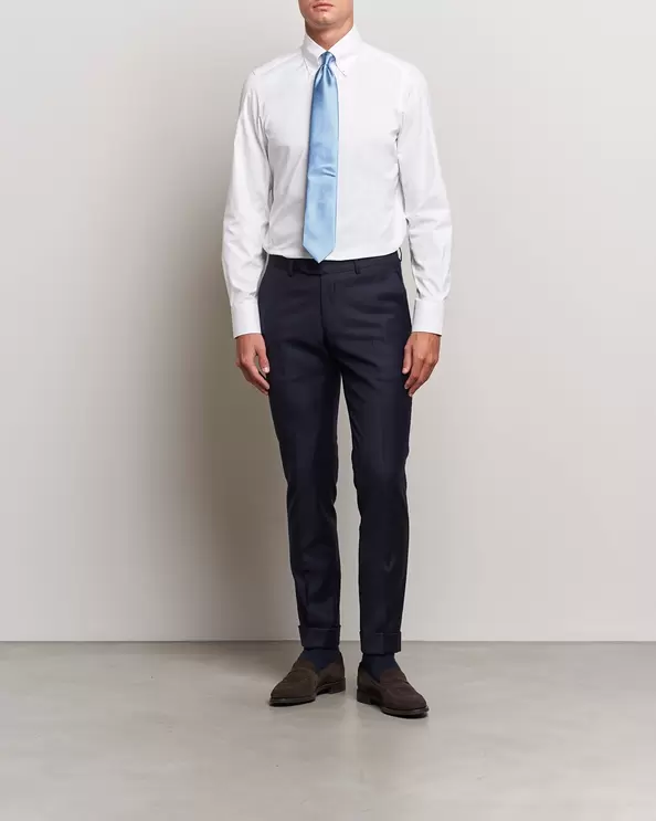 Milano Slim Oxford Button Down Shirt White