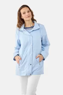Jakke - Lyseblå - Aftagelig Hætte