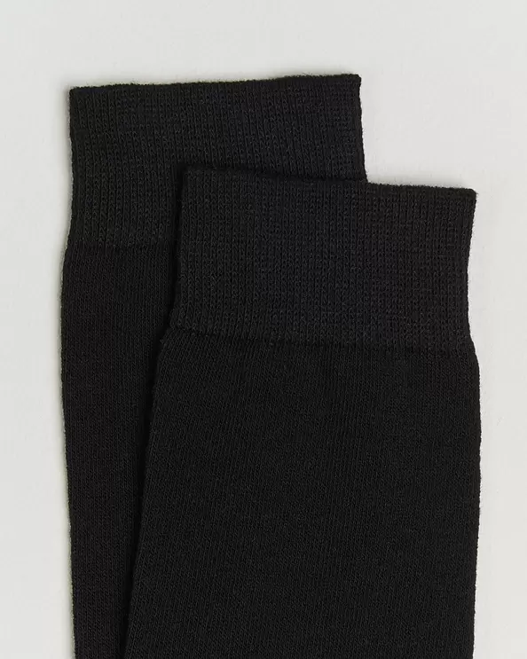 Care with Carl 10-Pack Solid Cotton Socks Black