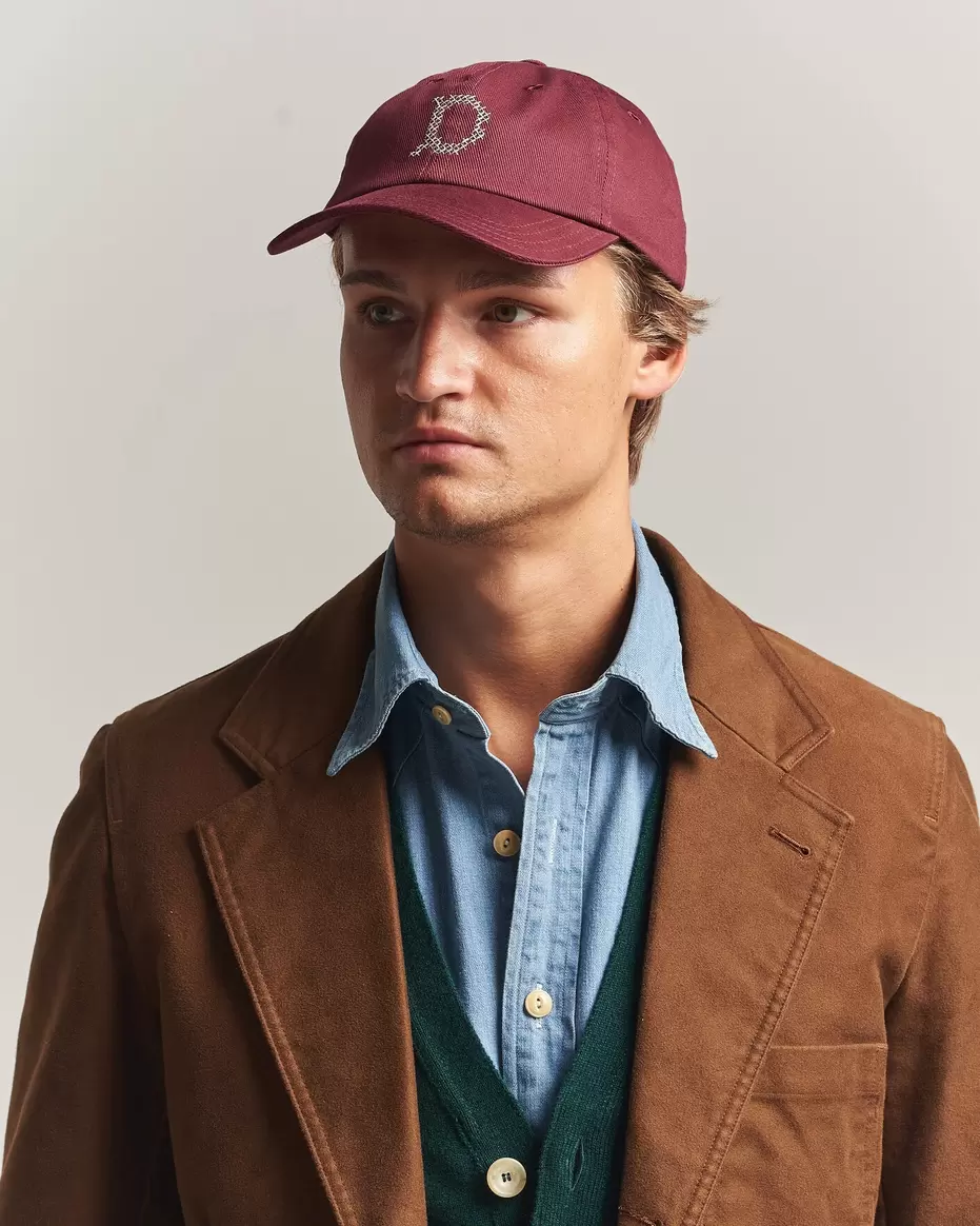 Cross Stitch D Twill Baseball Cap Burgundy
