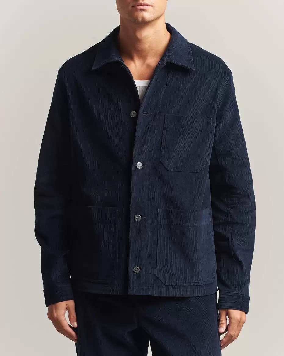 New Rodney Corduroy Overshirt Dark Navy