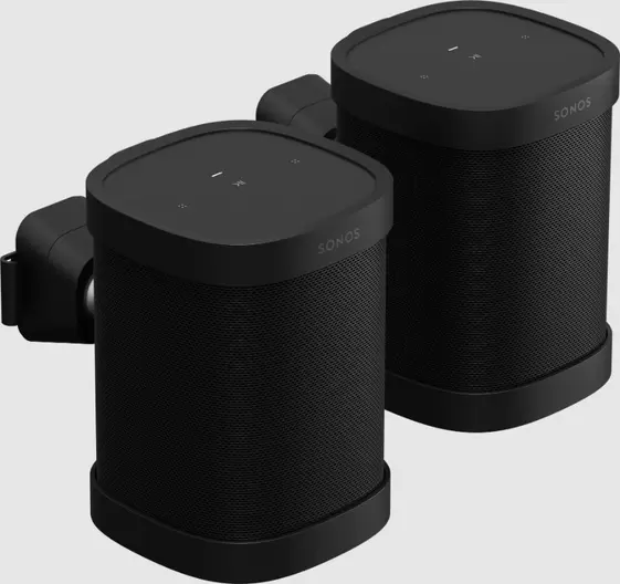Två väggfästen för Sonos One