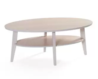 Eagle Soffbord 120 | Vitpigmenterad Ek