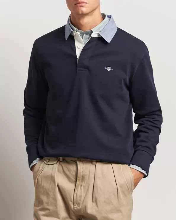 Chambray Solid Heavy Rugger Evening Blue