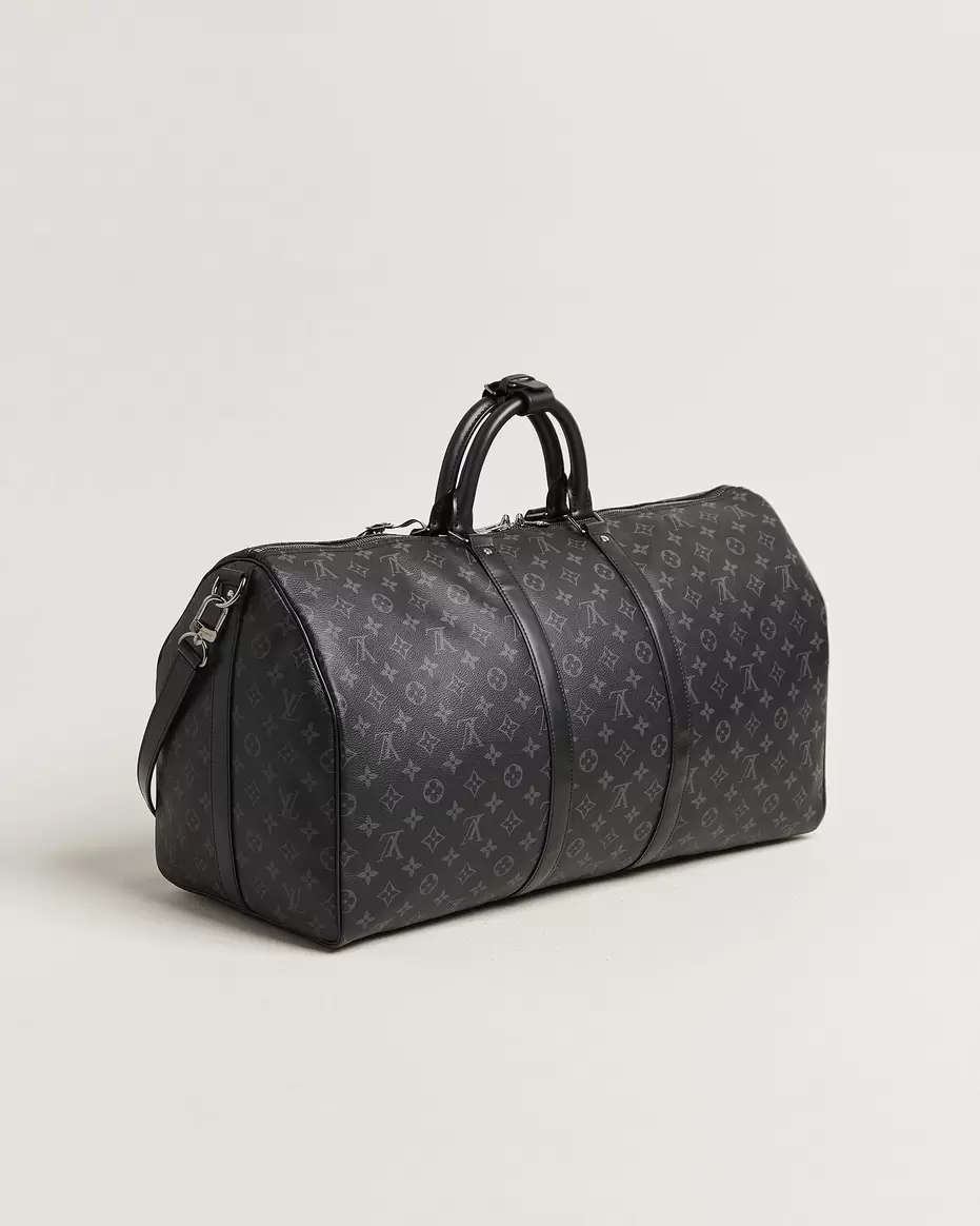 Pre-Owned Keepall 55 Bandoulière Monogram Eclipse